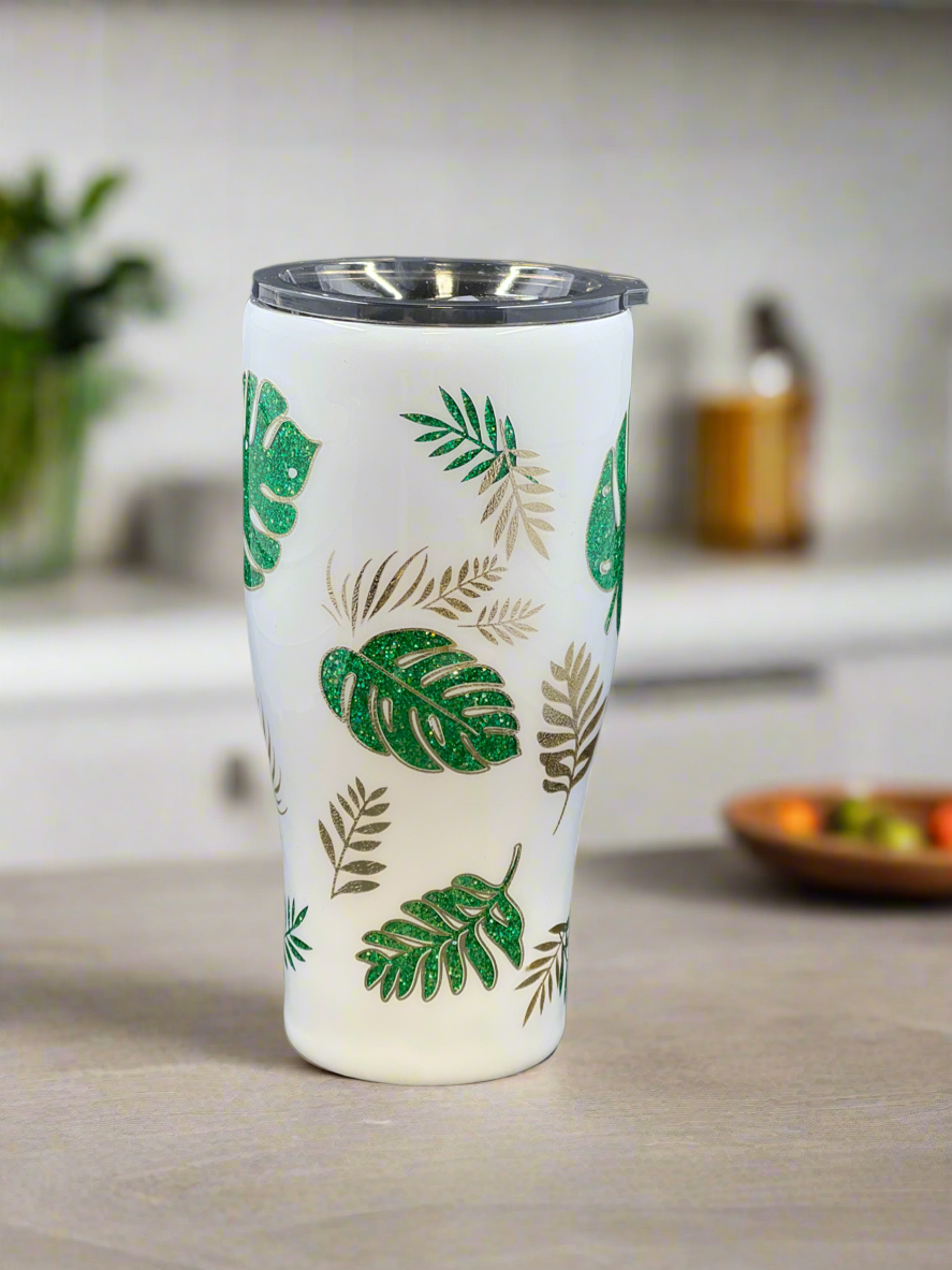 monstera tumbler 24oz Monstera Leaf Peek-a-Boo Tumbler