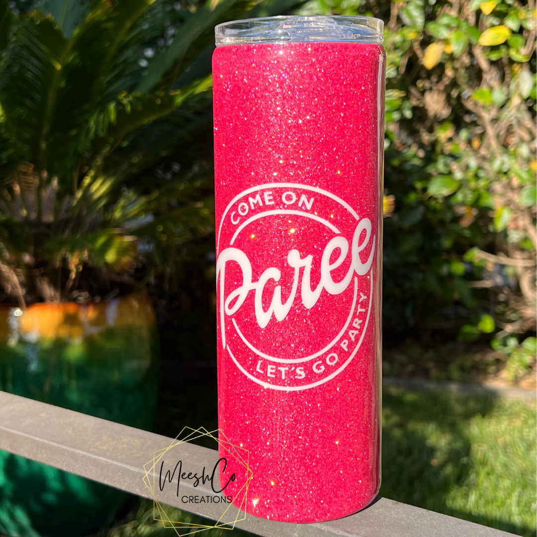 Barbie Inspired 20 oz. Glitter Tumbler