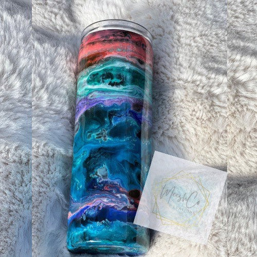 Alcohol Ink Custom Tumbler