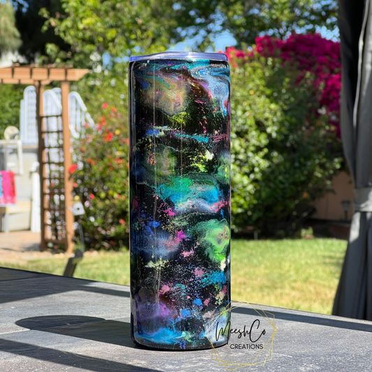 Galaxy 20 oz. Glitter Tumbler - Ready to Personalize or Ship